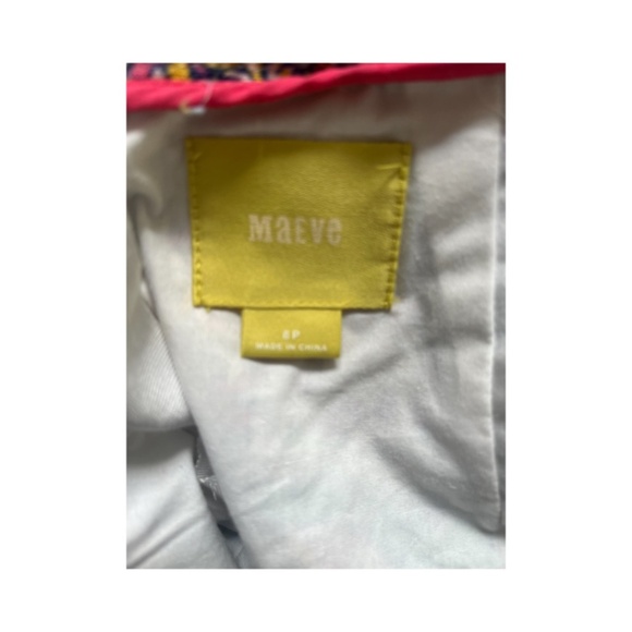 Anthropology Maeve Vibrant Pencil Skirt Boho lined Skirt back zip - Picture 3 of 4